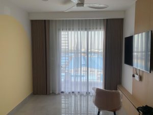 rèm vải chung cư tân hưng